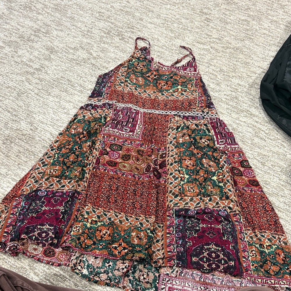 Mittoshop Multicolor Patchwork Mini Dress - image 1